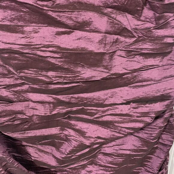 Alex Evenings Sz 4 Mermaid Gown Off The Shoulder Beaded Pleated Taffeta Crinkled - Picture 6 of 11